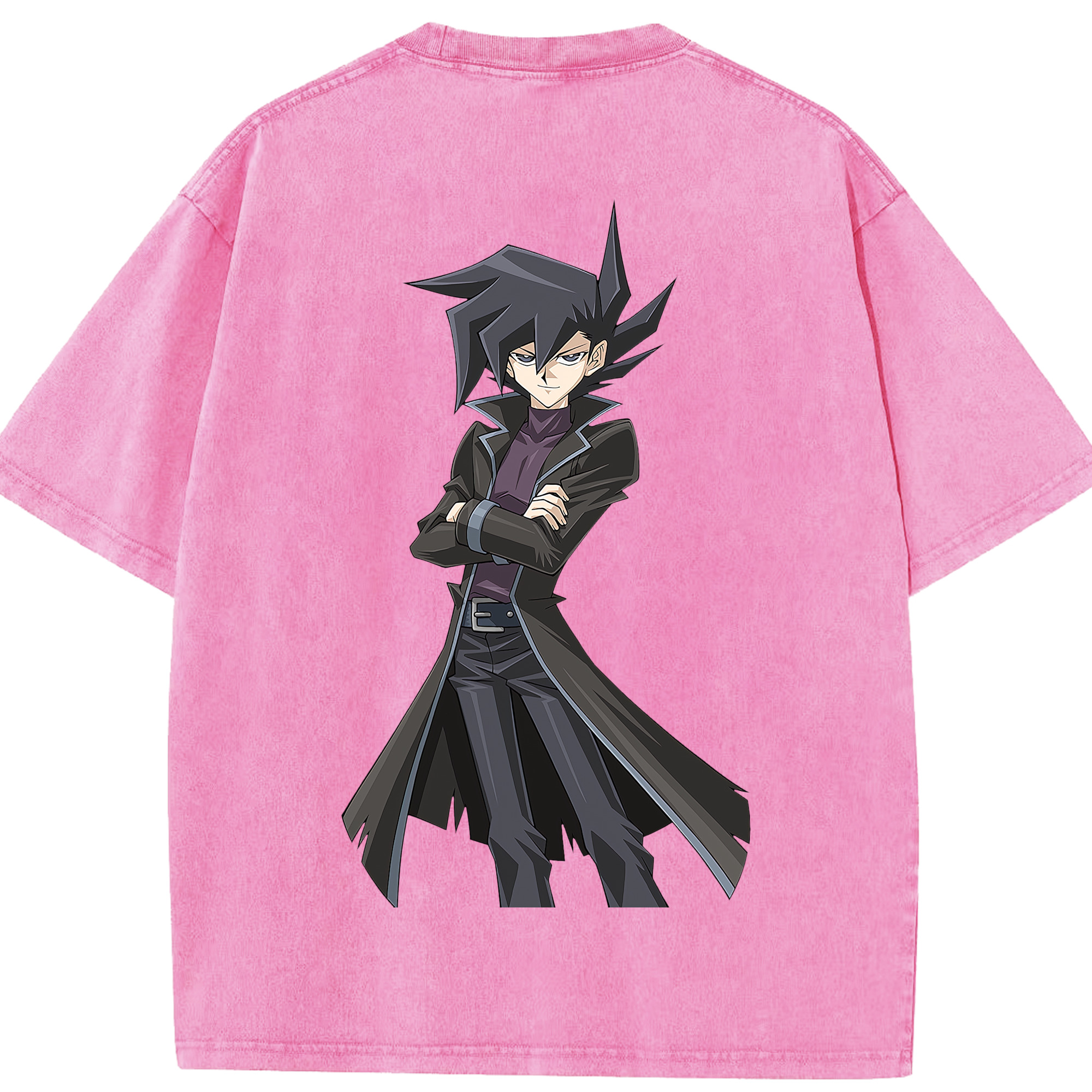 （画像用） 遊☆戯☆王 Yu-Gi-Oh! 綿100% ヴィンテージ風 半袖Tシャツ（背面プリント）